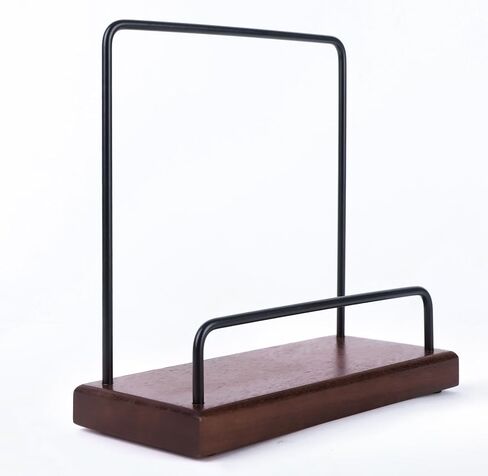 Vintage desktop vinyl record rack, solid acacia wood vinyl record display rack, display your singles and LPs in this desktop vinyl record rack, a gift for a friend! in Saudi Arabia