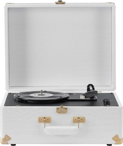 Crosley CR6253A-GY Anthology Vintage 3-Speed Bluetooth Suitcase Turntable, Gray in Saudi Arabia