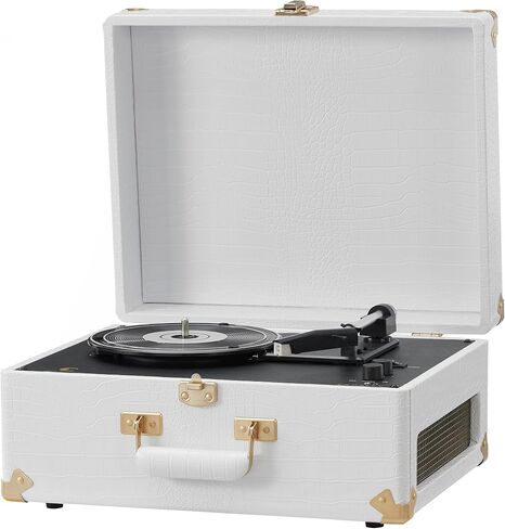 Crosley CR6253A-GY Anthology Vintage 3-Speed Bluetooth Suitcase Turntable, Gray in Saudi Arabia