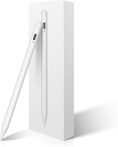 Stylus Pen for iPad 2018-2024,Bluetooth Apple iPad Pencil Compatible with iPad 10/9/8/7th Gen,iPad Mini 6/5th,iPad Air 3-5th,iPad Pro 11''/12,9'',iPad Stylus with 3 Nibs,Magnetic Wireless Charge,Black in Saudi Arabia