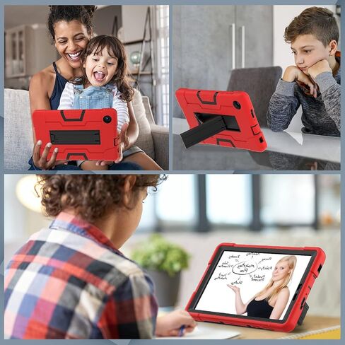 حافظة Bingcok لهاتف TCL TAB 8 LE، حافظة TCL TAB 8 للأطفال، غطاء حماية من السقوط هجين قوي التحمل لكامل الجسم ومقاوم للصدمات لجهاز TCL Tab 8 LE (الموديل: 9137W) 2023/TCL Tab 8 WiFi (الطراز: 9132X) (1- أسود) in Saudi Arabia