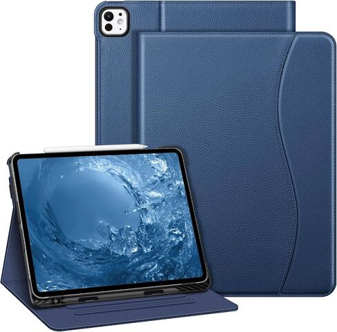 حافظة Fintie Folio لجهاز iPad Pro مقاس 13 بوصة (M4) 2024، غطاء حامل واقٍ متعدد الزوايا مع حامل أقلام وجيب، خاصية النوم/الاستيقاظ التلقائي، أسود in Saudi Arabia