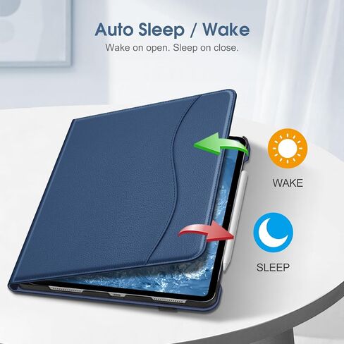حافظة Fintie Folio لجهاز iPad Pro مقاس 13 بوصة (M4) 2024، غطاء حامل واقٍ متعدد الزوايا مع حامل أقلام وجيب، خاصية النوم/الاستيقاظ التلقائي، أسود in Saudi Arabia