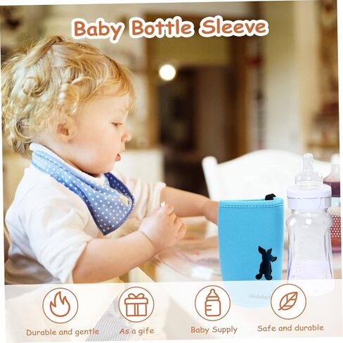 4pcs Bottle Warmer Baby Bottle Handles Water Bottle Case Silicone Boot for Water Sleeve Feeding Glass Baby Bottle Waterproof Fabric Toddler Universal Bracket in Saudi Arabia