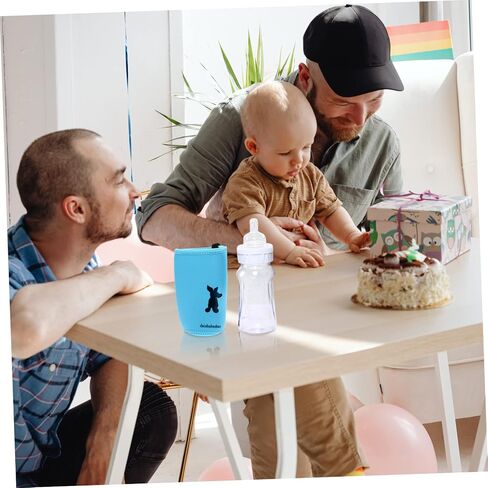 4pcs Bottle Warmer Baby Bottle Handles Water Bottle Case Silicone Boot for Water Sleeve Feeding Glass Baby Bottle Waterproof Fabric Toddler Universal Bracket in Saudi Arabia
