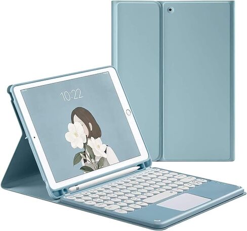 Keyboard Case for iPad Pro 13 Inch (M5 2025/M4 2024), Slim Touchpad Detachable Bluetooth Keyboard Cover with Pencil Holder, Pink in Kuwait