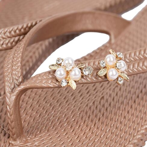 صندل Swalker Metalli للرجال والنساء فليب فلوب بنعل مطاطي قابل لإعادة التدوير مع نمط مانع للانزلاق in Kuwait