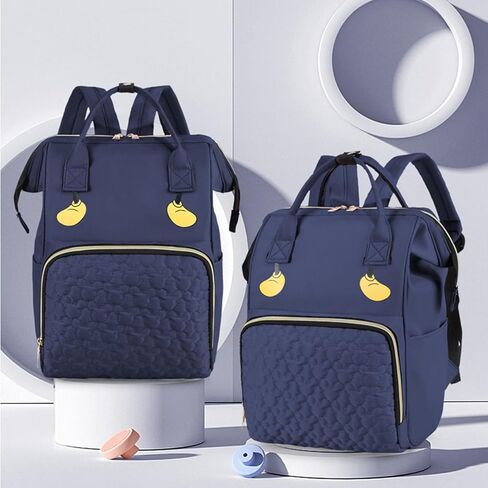 Cartoon Mouse Diaper Bag Backpack, Waterproof Diaper Nappy Bag Travel Back Pack Large Capacity Pink in Saudi Arabia