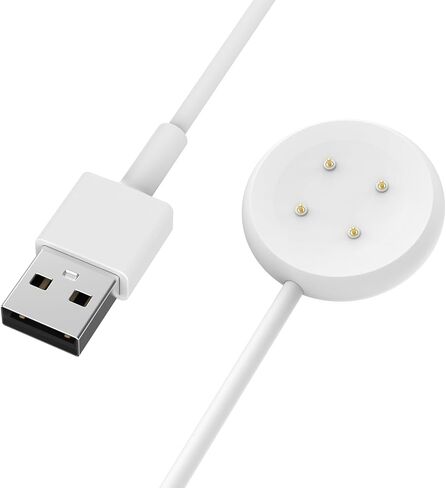 MoKo Charger Compatible with Google Pixel Watch 2/Fitbit Ace LTE Smartwatch, Magnetic Replacement Charging Dock with 3.3FT/1M USB-C Charging Cable Cord for Fitbit Versa 4/Versa 3/Sense 2/Sense, White in Saudi Arabia