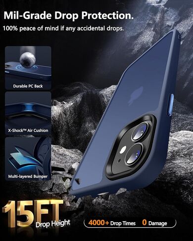 [5 in 1 for iPhone 11 Case, [Anti-Yellowing] [Military-Grade Protection] [with 2 Screen Protector and 2 Camera Protector] Full-Body Protective Phone Case. (Brass Color)… in Saudi Arabia