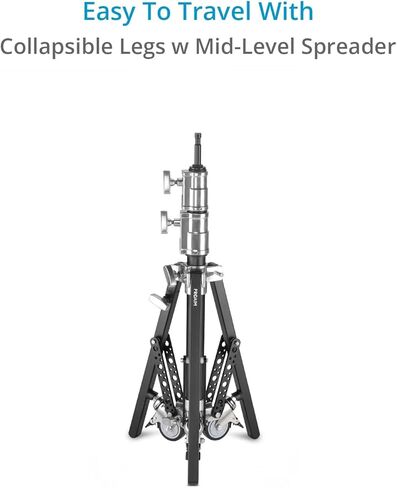 حامل شاشة PROAIM مزدوج الناهض بطول 6.16 قدم مع حامل 5/8 بوصة. يتضمن ساق روكي ماونتن. يتراوح الارتفاع من 29 بوصة إلى 74 بوصة. الحمولة: 33 كجم/72 رطل (TP-MNST-01) in Kuwait