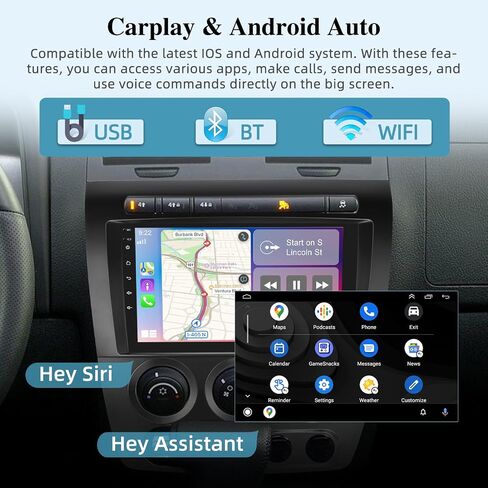 [2+64G] Android 13 Car Radio for Hummer H3 2005-2010 - Wireless Carplay and Android Auto - 9 Inch Touchscreen Car Stereo with Multiple UI/GPS/WiFi/SWC + AHD Backup Camera in Saudi Arabia