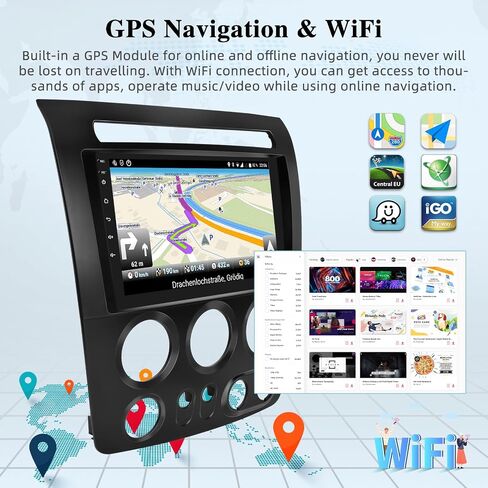 [2+64G] Android 13 Car Radio for Hummer H3 2005-2010 - Wireless Carplay and Android Auto - 9 Inch Touchscreen Car Stereo with Multiple UI/GPS/WiFi/SWC + AHD Backup Camera in Saudi Arabia
