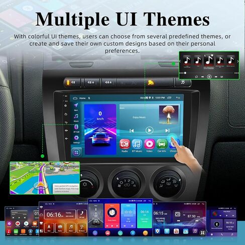 [2+64G] Android 13 Car Radio for Hummer H3 2005-2010 - Wireless Carplay and Android Auto - 9 Inch Touchscreen Car Stereo with Multiple UI/GPS/WiFi/SWC + AHD Backup Camera in Saudi Arabia