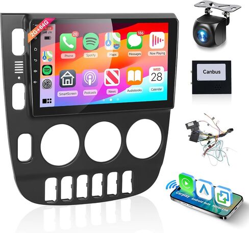 2G+64G Android Car Radio for Mercedes Benz ML320 1998-2002 with Wireless Carplay Android Auto Mirror Link,Podofo 9'' Touch Screen Car Stereo with Canbus BT FM GPS WiFi Backup Camera in Saudi Arabia