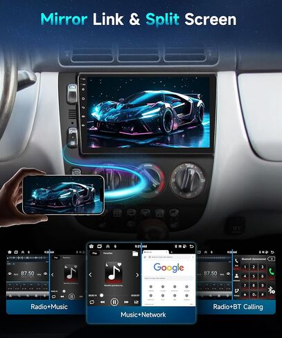2G+64G Android Car Radio for Mercedes Benz ML320 1998-2002 with Wireless Carplay Android Auto Mirror Link,Podofo 9'' Touch Screen Car Stereo with Canbus BT FM GPS WiFi Backup Camera in Saudi Arabia