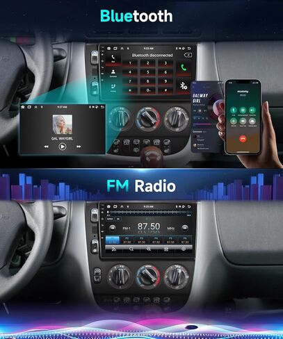 2G+64G Android Car Radio for Mercedes Benz ML320 1998-2002 with Wireless Carplay Android Auto Mirror Link,Podofo 9'' Touch Screen Car Stereo with Canbus BT FM GPS WiFi Backup Camera in Saudi Arabia