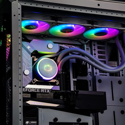 مبرد سائل وحدة المعالجة المركزية Cooler Master MasterLiquid Atmos 360 Black - نظام تبريد المياه AIO، مضخة حجرة مزدوجة، مراوح Sickleflow 120 Edge مثبتة مسبقًا، دعامات Gen 2 RGB وLGA1700 وAM5 in Kuwait