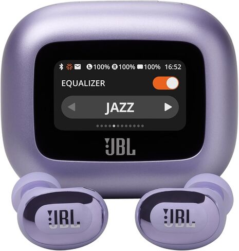 JBL Live Buds 3 - True wireless noise-cancelling bud-type earbuds, 40Hrs total playback, Wireless Charging, 6 Mics for perfect calls, Multi-point connection, IP55 waterproof and dustproof (Black) in Kuwait