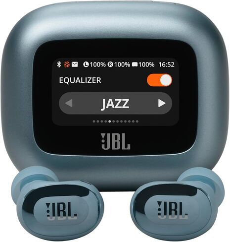 JBL Live Buds 3 - True wireless noise-cancelling bud-type earbuds, 40Hrs total playback, Wireless Charging, 6 Mics for perfect calls, Multi-point connection, IP55 waterproof and dustproof (Black) in Kuwait