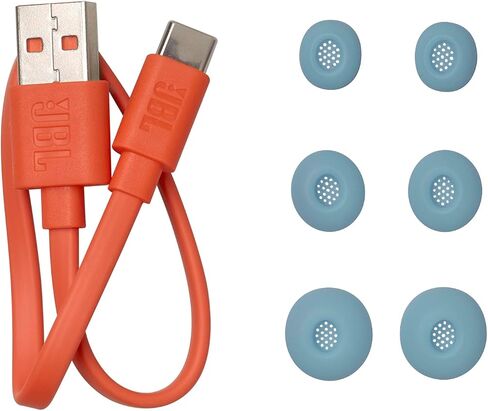 JBL Live Buds 3 - True wireless noise-cancelling bud-type earbuds, 40Hrs total playback, Wireless Charging, 6 Mics for perfect calls, Multi-point connection, IP55 waterproof and dustproof (Black) in Kuwait