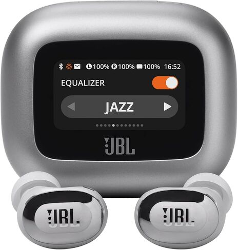 JBL Live Buds 3 - True wireless noise-cancelling bud-type earbuds, 40Hrs total playback, Wireless Charging, 6 Mics for perfect calls, Multi-point connection, IP55 waterproof and dustproof (Black) in Kuwait