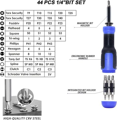 142 in 1 Precision Computer Screwdriver Kit, Electronics Screwdriver with 120 Bits Magnetic Repair Tool Kit, Mini Screwdriver Set for iPhone, MacBook, Laptop, PC,Tablet, PS4, Watch, Glasses in Saudi Arabia