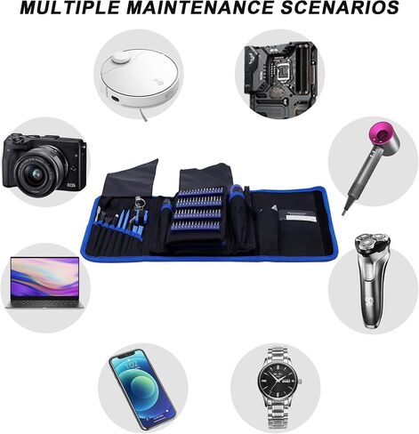 142 in 1 Precision Computer Screwdriver Kit, Electronics Screwdriver with 120 Bits Magnetic Repair Tool Kit, Mini Screwdriver Set for iPhone, MacBook, Laptop, PC,Tablet, PS4, Watch, Glasses in Saudi Arabia