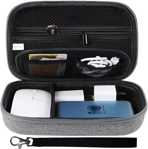 Hard Electronics Accessories Case,Waterproof Shockproof Carrying Case Hard Protective EVA Case, Electronic Organizer Cable Bag for Phone, USB, Card, Earphone, Cable, Power Bank Charger Accessories Bag in Kuwait