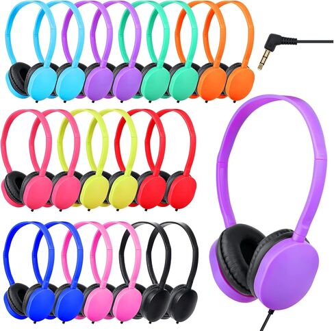 Bulk Classroom Headphones for Students School 20 Pack,Wired in Kuwait