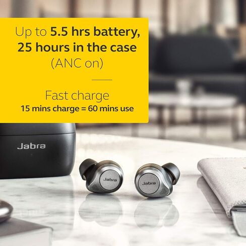 Jabra Elite 85t - سماعة الرأس اللاسلكية/سماعات الموسيقى باللون الرمادي (متجددة) in Saudi Arabia