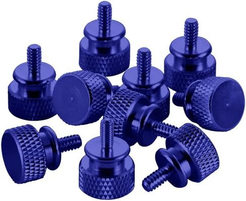 CableMod Anodized Aluminum Thumbscrews (Red, UNC 6-32, Pack of 10) in Saudi Arabia