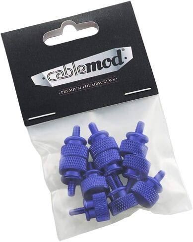 CableMod Anodized Aluminum Thumbscrews (Red, UNC 6-32, Pack of 10) in Saudi Arabia