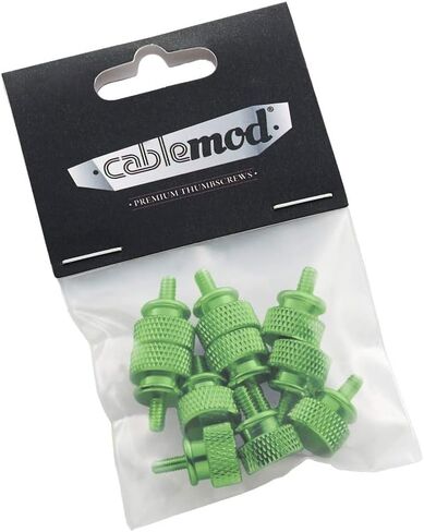 CableMod Anodized Aluminum Thumbscrews (Red, UNC 6-32, Pack of 10) in Saudi Arabia