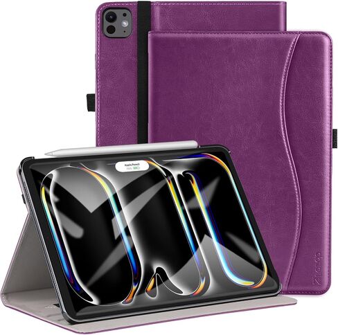 ZtotopCases for New iPad Pro 11 Inch Case 2024 5th Generation(M4), Premium PU Leather Smart Cover with Auto Wake/Sleep,Multiple View Angles with Hand Strap and Pocket for iPad Pro 11 5th Gen,Navy Blue in Saudi Arabia