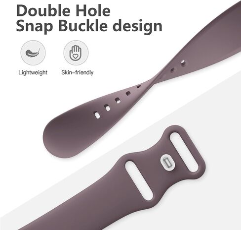 Sport Band Compatible with Apple Watch Band 38mm 40mm 41mm 42mm 44mm 45mm 49mm for Women Men, Soft Silicone Waterproof Replacement Strap for iWatch Bands Series 9 8 7 6 5 4 3 2 1 SE Ultra/Ultra 2 in Kuwait