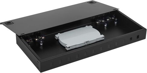 Xunsomten-6 Port Rack Mount Enclosure Fiber Optic Box يناسب خزانة الرفوف، LGX Patch Panel Box in Kuwait