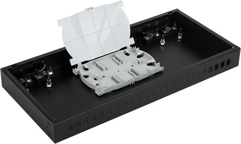 Xunsomten-6 Port Rack Mount Enclosure Fiber Optic Box يناسب خزانة الرفوف، LGX Patch Panel Box in Kuwait