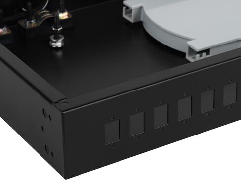 Xunsomten-6 Port Rack Mount Enclosure Fiber Optic Box يناسب خزانة الرفوف، LGX Patch Panel Box in Kuwait