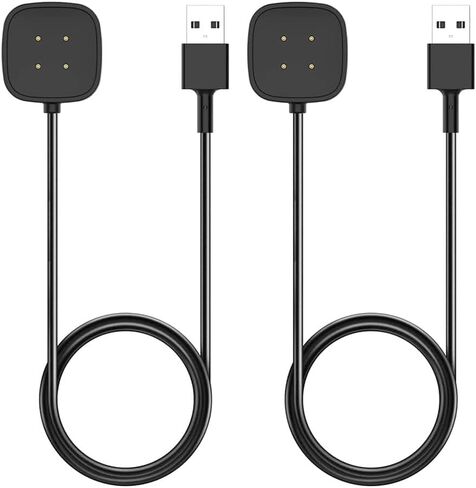 شاحن لـ Fitbit Sense/Sense 2/Versa 3/Versa 4، كابل شحن USB بديل لـ Versa 4/Versa 3/Sense 2/Sense (3.3 قدم/1 متر) (1) in Saudi Arabia