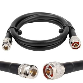XRDS -RF KMR400 N Male to N Female Cable 50FT, 50 ohm KMR400 Low Loss Type N Female to Type N Male Extension Cable for WiFi/Ham Radio Antenna, Signal Booster, Router, Amplifier