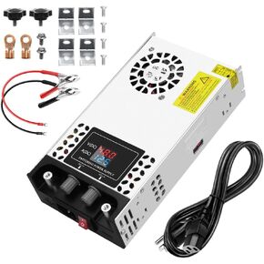 SHNITPWR AC to DC Converter 600W Adjustable Variable Power Supply Universal 110V to 12V Converter 0-15V 0-50A Regulated 5V 6V 9V 12V 14V 15V SMPS Transformer with LCD Display for Led Strip 3D Printer