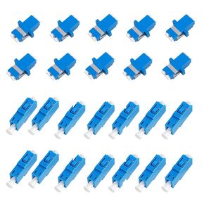 Fiber Optic Couplers Kit for SC/UPC, SC/APC, ST, LC Cables Adapter, 5 Styles with 50pcs Fiber Optic Adapter Couplers for Single-Mode & Multi-Mode