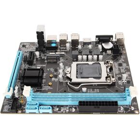 H61 LGA 1155 Motherboard Gaming Motherboard, H61 6 USB2.0 DDR3 M.2 NVMe NGFF 100Mbps LAN Micro ATX Motherboard for LGA1155 Socket I3 I5 I7