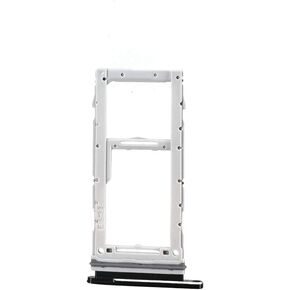 SIM Micro SD Card Tray Holder Slot with Rubber Waterproof Gasket Ring Replacement for Samsung Galaxy S20/S20 Plus/S20 Ultra (Black, Dual Sim)