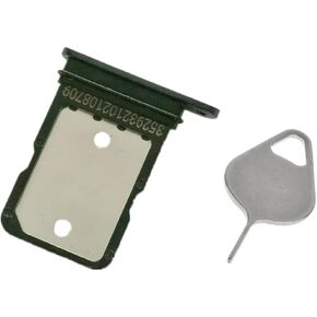 Sim Card Tray Holder Slot Socket Replacement for Google Pixel 4/4 XL (Black)