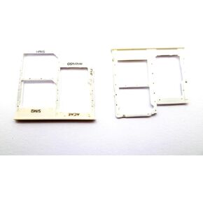 2X Dual SIM Card Holder Card Tray Micro SD Slot Replacement Compatible with Samsung Galaxy A31 A315 6.4 inch (White)