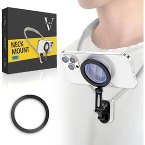Neck Phone Holder - Hands Free Phone Holder, Light Weight POV Phone Holder, Neck Tripod for iPhone/Android, Neck Phone Mount - Mutli-Angle Adjustment, Compact & Portable Phone Neck Mount