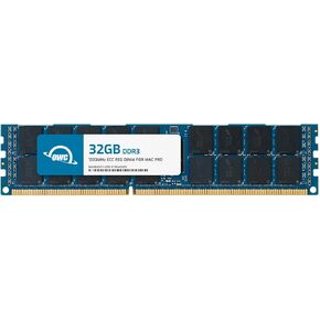 OWC 32GB PC3-10600 1333MHz DDR3 CL9 ECC Registered SDRAM Memory RAM Upgrade Kit Compatible with 2013 Mac Pro 6,1 A1481 2630 MQGG2LL/A (OWC1333D3MPE32G)