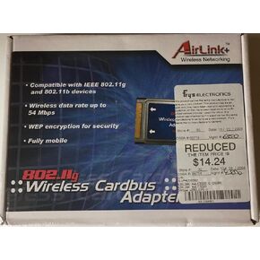 Airlink Networking Solutions 101 802.11g محول Cardbus اللاسلكي AWLC3025 in Kuwait